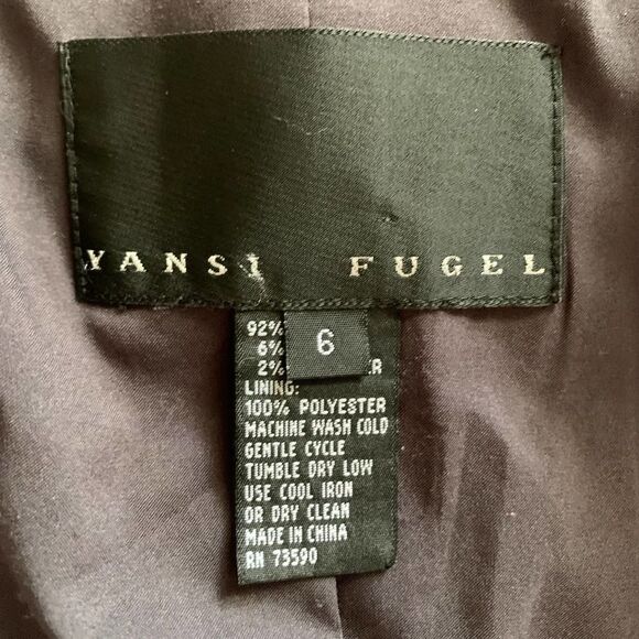 YANSI FUGEL brown wool blazer sz 6 or small - Picture 5 of 7